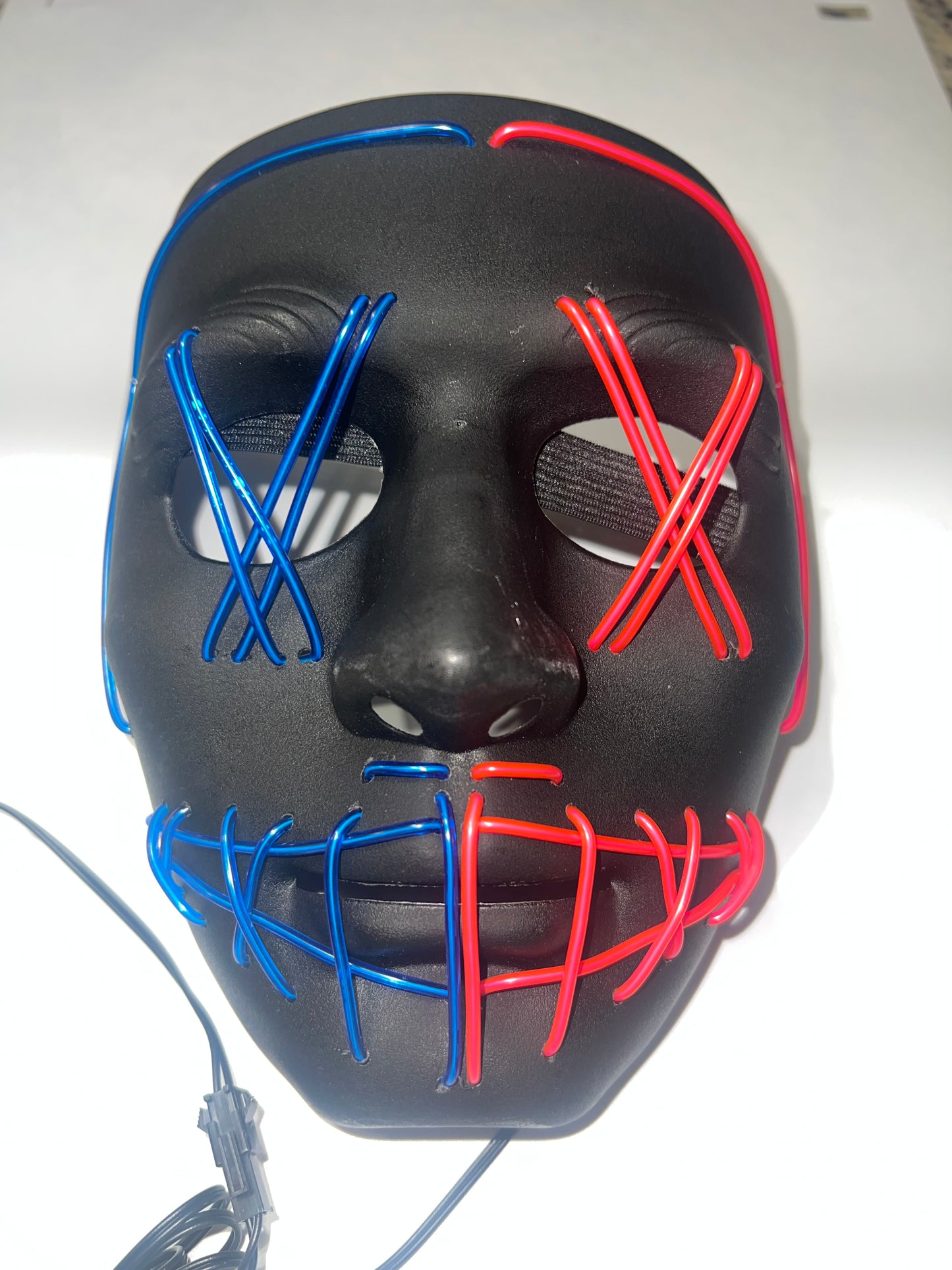 Purge El Wire Mask - Pink and Blue Wires