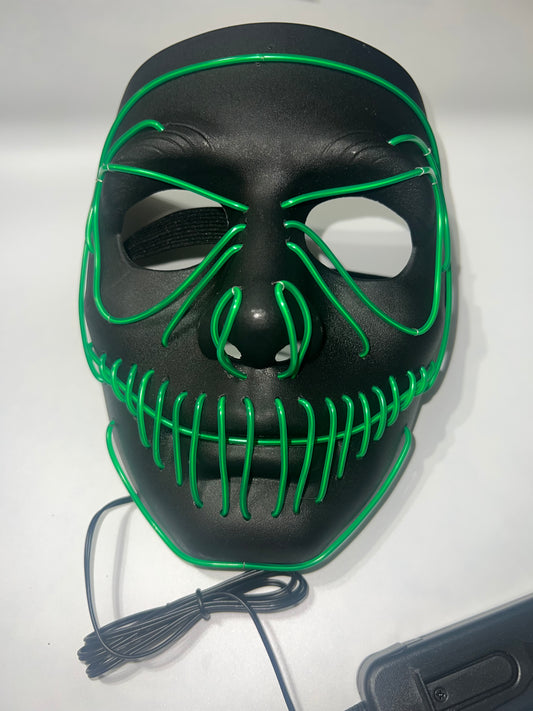 LED Light Up Venom Mask - Green Wires
