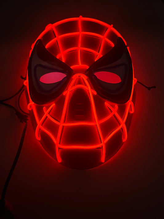 LED Light Up Spiderman Mask