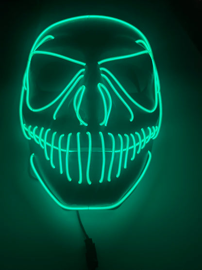 LED Light Up Venom Mask - Green Wires