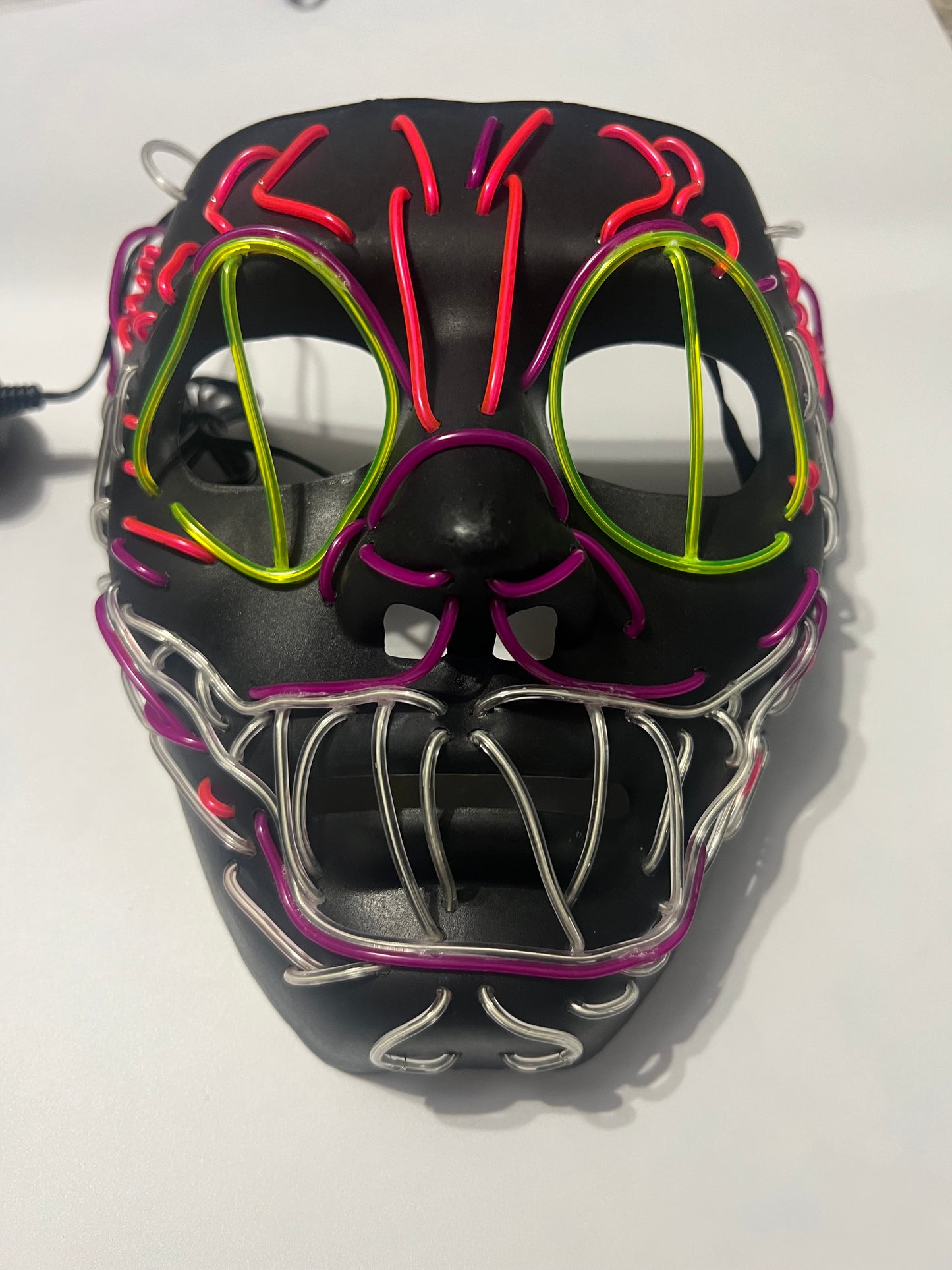 El wire cheshire cat mask, multiple colors