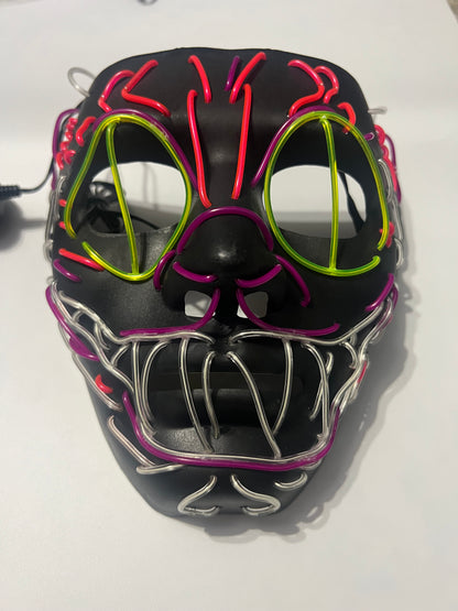 El wire cheshire cat mask, multiple colors