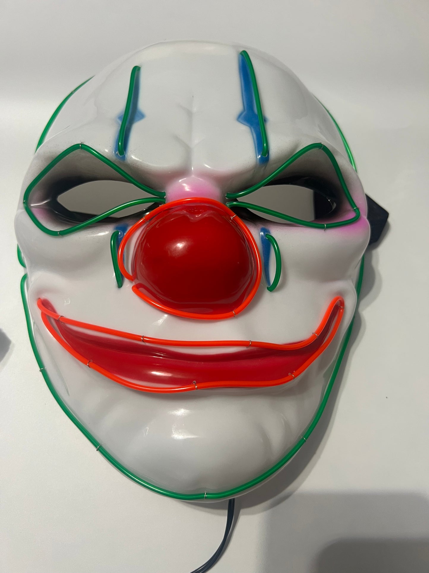 Clown EL wire light up mask