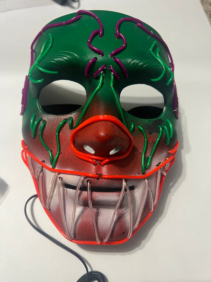 El Wire Hand Painted Hand Made Joker Mask