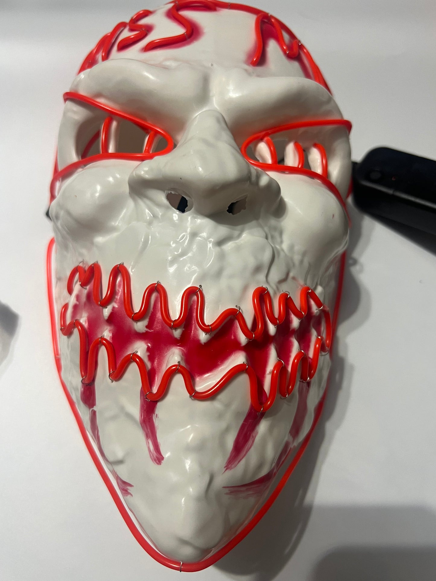 Kiss Me Purge Style EL Wire Mask