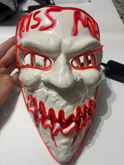 Kiss Me Purge Style EL Wire Mask