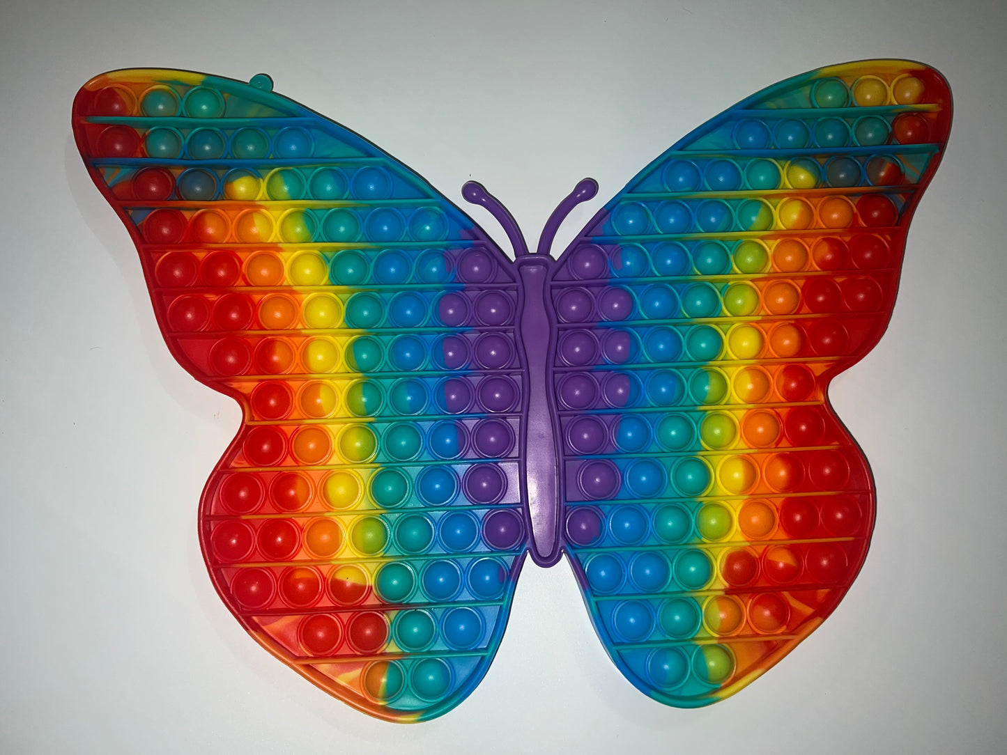 Jumbo butterfly rainbow pop it