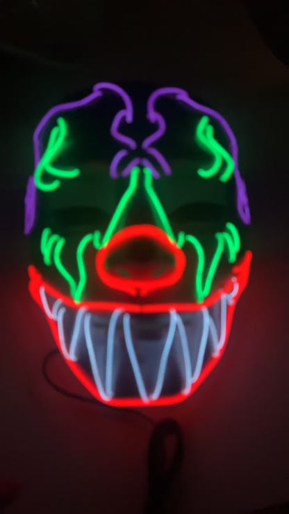 El Wire Hand Painted Hand Made Joker Mask