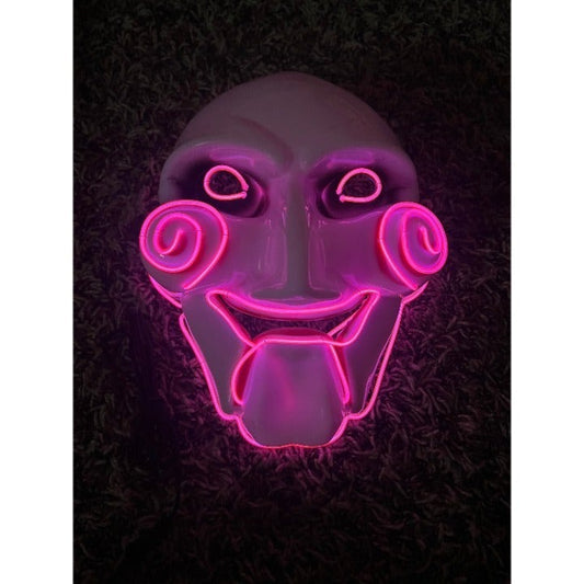 Jigsaw Saw EL Wire Light Up Mask